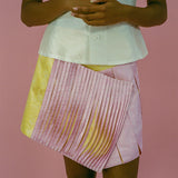 CAPELLI SKIRT IN PINK AND YELLOW