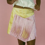 CAPELLI SKIRT IN PINK AND YELLOW