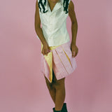 CAPELLI SKIRT IN PINK AND YELLOW