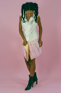 CAPELLI SKIRT IN PINK AND YELLOW