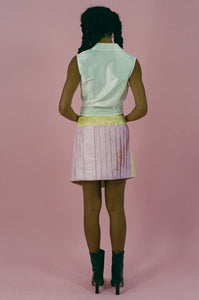 CAPELLI SKIRT IN PINK AND YELLOW