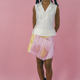 CAPELLI SKIRT IN PINK AND YELLOW