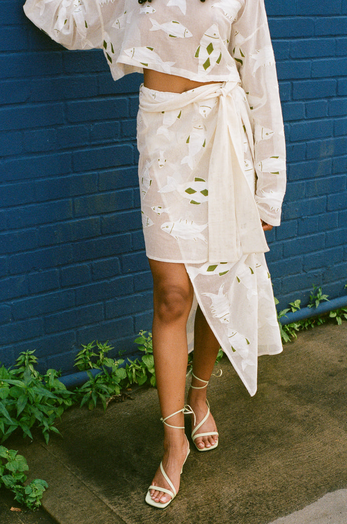 KULSI SKIRT IN IVORY