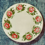 CIRCLE OF ROSES ANTIQUE PLATE