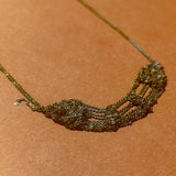 CLASPED BARE FRAME NECKLACE IN ARMY