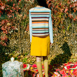 COLOURFUL STRIPED KNIT VEST