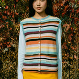 COLOURFUL STRIPED KNIT VEST