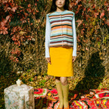 COLOURFUL STRIPED KNIT VEST
