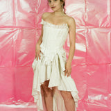 CORSETTO CISNE IN BIANCO ABORIO