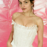 CORSETTO CISNE IN BIANCO ABORIO
