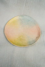 Load image into Gallery viewer, handmade ceramic plate in sunset hues