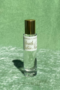 death of a ladies man perfume bottle