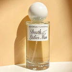 death of a ladies man perfume bottle