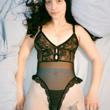 DEDE BODYSUIT IN BLACK LACE