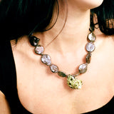 keshi pearl turban shell pendant choker necklace