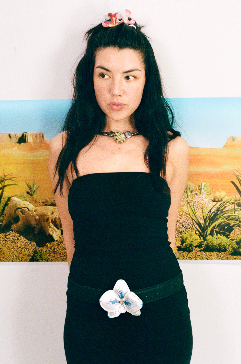 keshi pearl turban shell pendant choker necklace