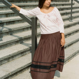 ENIKA SKIRT IN BRUN