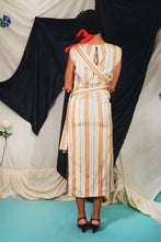 Load image into Gallery viewer, EURYDICE DRESS IN BEKASSAM STRIPE - 100% SILK