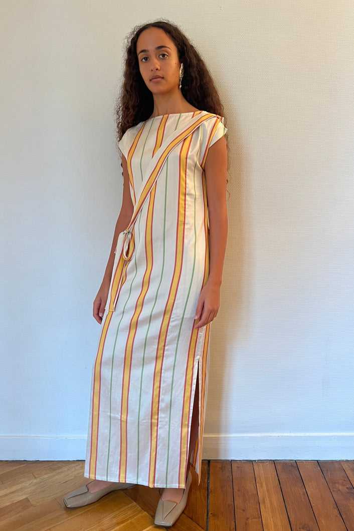 EURYDICE DRESS IN BEKASSAM STRIPE
