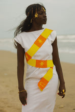 Load image into Gallery viewer, EURYDICE DRESS IN WHITE/SOLEIL