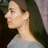 PRIN EARRINGS IN HEMATITE
