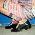 ballerina mary jane kitten heel in black leather