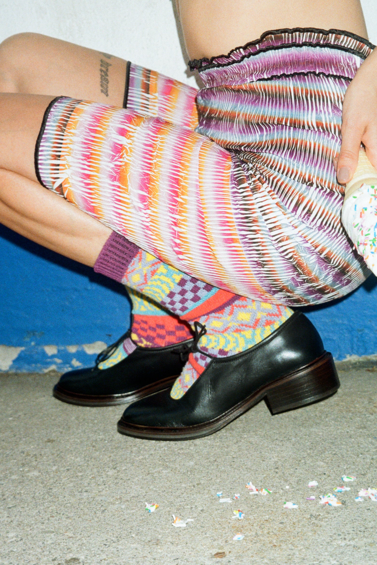 ballerina mary jane kitten heel in black leather