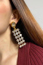 Load image into Gallery viewer, Glass crystal statement clip on earring