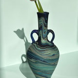 FLUTE VASE IN BLUE