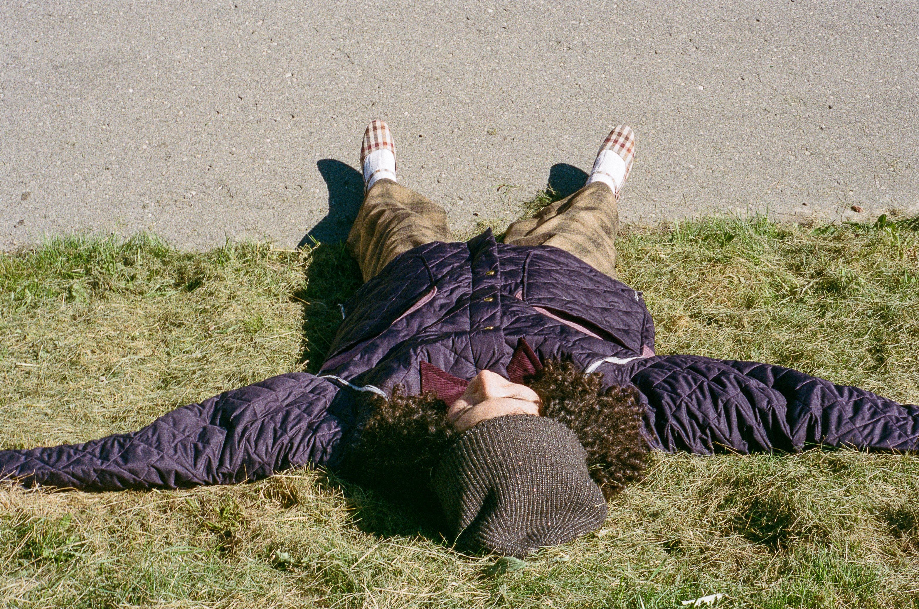 brown silver glitter lambswool fitted beanie