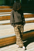 Load image into Gallery viewer, FRANKENSTEIN CABLE KNIT IN NATURAL BROWN GLITTER