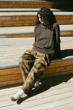 Load image into Gallery viewer, FRANKENSTEIN CABLE KNIT IN NATURAL BROWN GLITTER