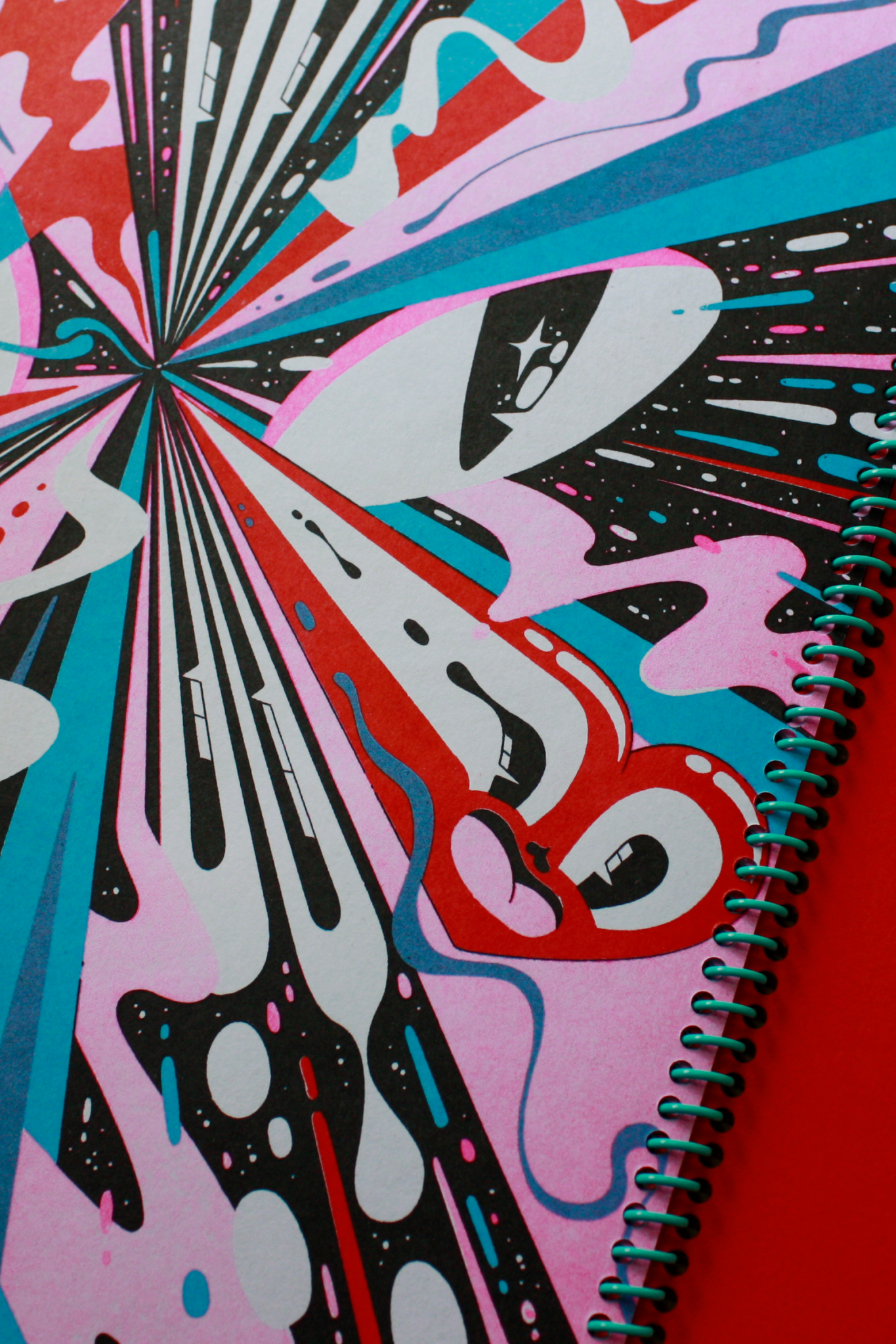 6 colour risograph zine
