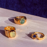FRUTO MELÓN RING IN GOLD/GREEN