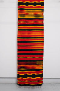 Red black yellow long handwoven soft cloth