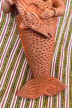 Load image into Gallery viewer, Oaxacan red clay double mermaid star fish ceramic