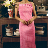 AUDREY DRESS IN RASPBERRY PINK