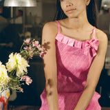 AUDREY DRESS IN RASPBERRY PINK