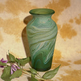 GREEN LARGE GLASS VASE MULTI