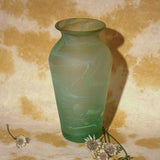 GREEN LARGE GLASS VASE MULTI