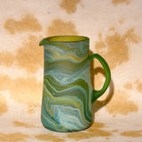 GREEN LARGE GLASS VASE MULTI
