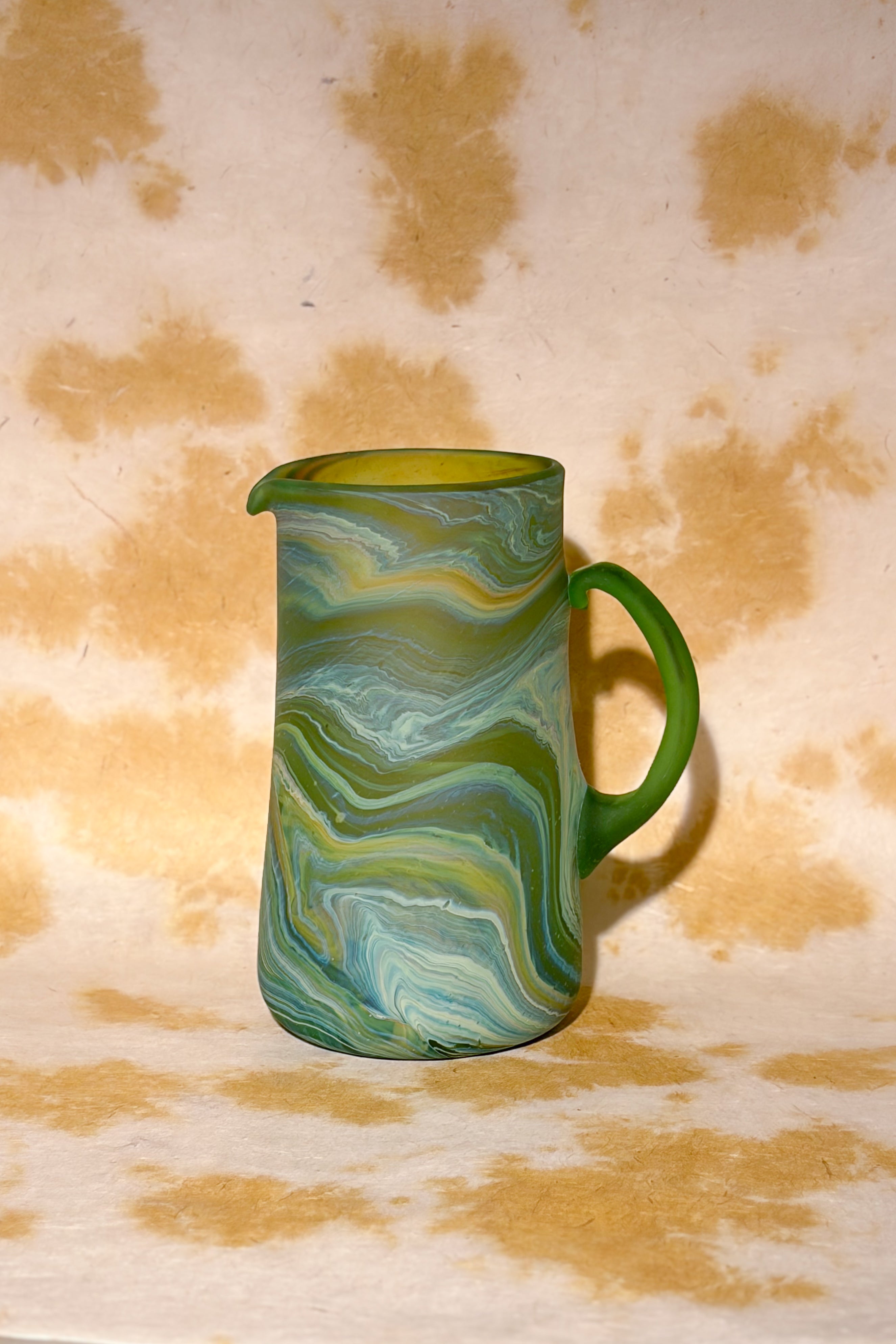 GREEN LARGE GLASS VASE MULTI