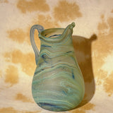 GREEN LARGE GLASS VASE MULTI