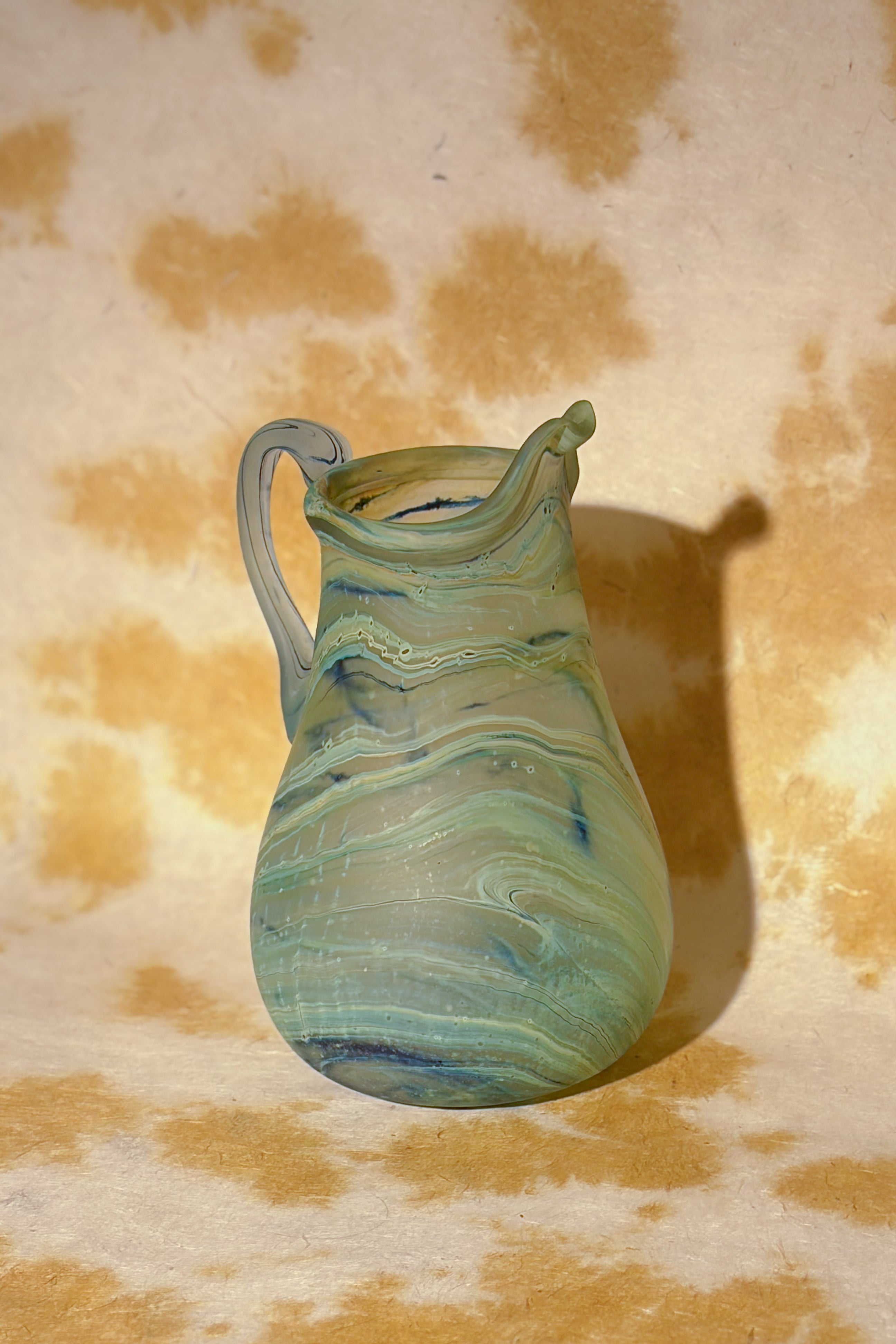 GREEN LARGE GLASS VASE MULTI