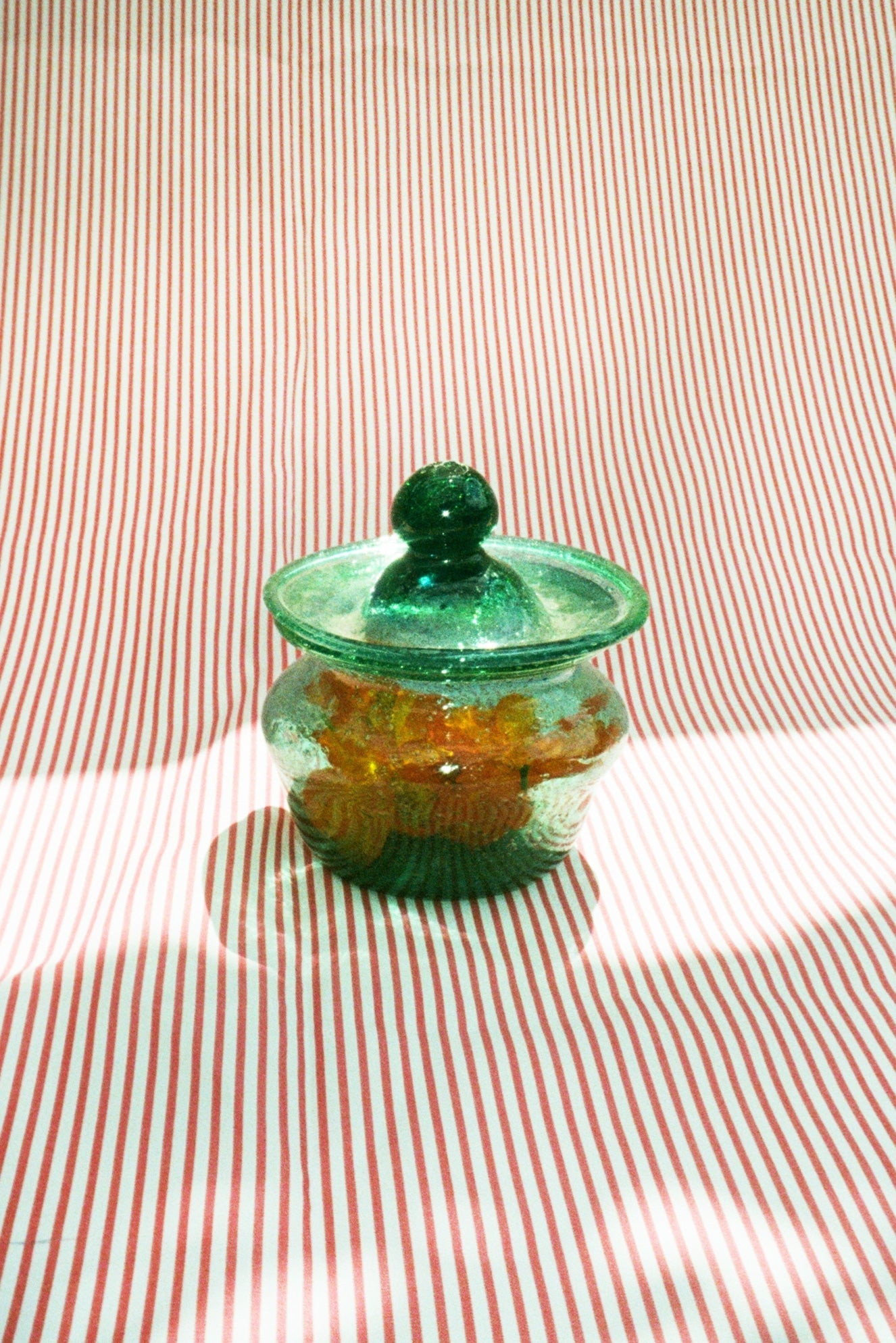 AFGHAN GLASS SWEETS BOWL IN TEAL - 100% SILK SHOP