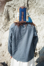 Load image into Gallery viewer, GREETINGS LONG SLEEVE SHIRT IN WOVEN SCARECROW CHECK - Story mfg