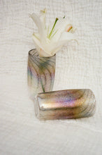 Load image into Gallery viewer, GREY IRIDIZED TUMBLER SET - Sirius Glassworks