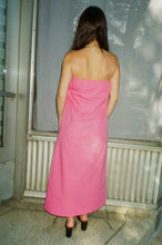 Load image into Gallery viewer, pink cotton poplin straight cut wide maxi dress