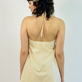 HALTER DRESS IN RICE