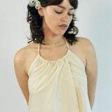 HALTER DRESS IN RICE